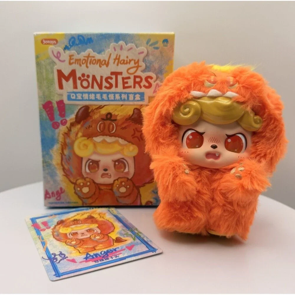 JOTOYS Q.kid Emotional Hairy Monsters Plush Blind box -  Confirmed ANGER